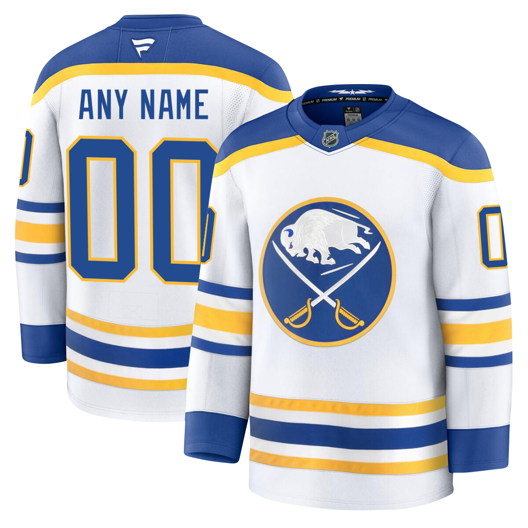 Customizable Buffalo Sabres 2024 Fanatics Premium Official NHL AWAY Jersey Gorilla Fits