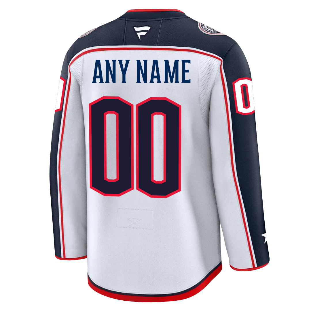 Customizable Columbus Blue Jackets 2024 Fanatics Premium Official NHL AWAY Jersey Gorilla Fits