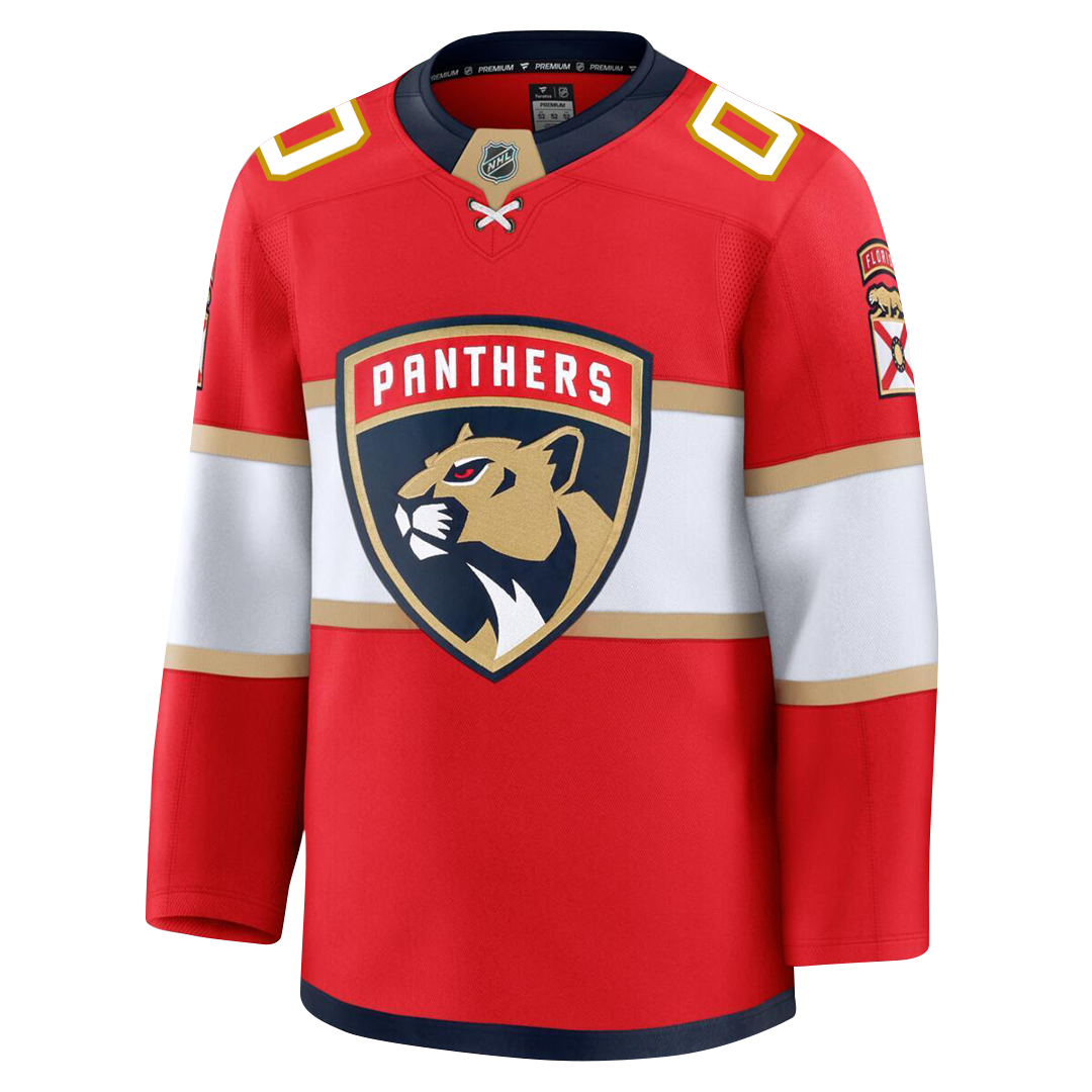 Customizable Florida Panthers 2024 Fanatics Premium Official NHL HOME Jersey Gorilla Fits