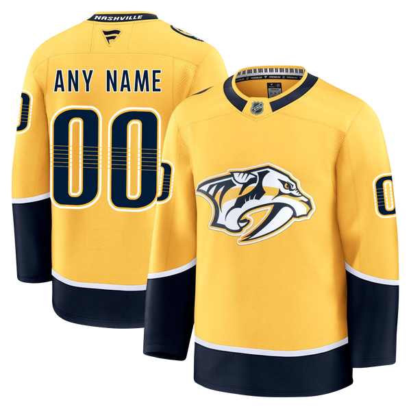 Customizable Nashville Predators 2024 Fanatics Premium Official NHL HOME Jersey Gorilla Fits