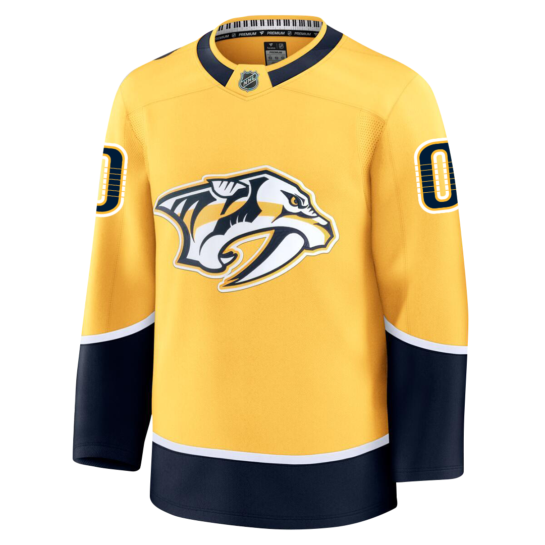 Customizable Nashville Predators 2024 Fanatics Premium Official NHL HOME Jersey Gorilla Fits