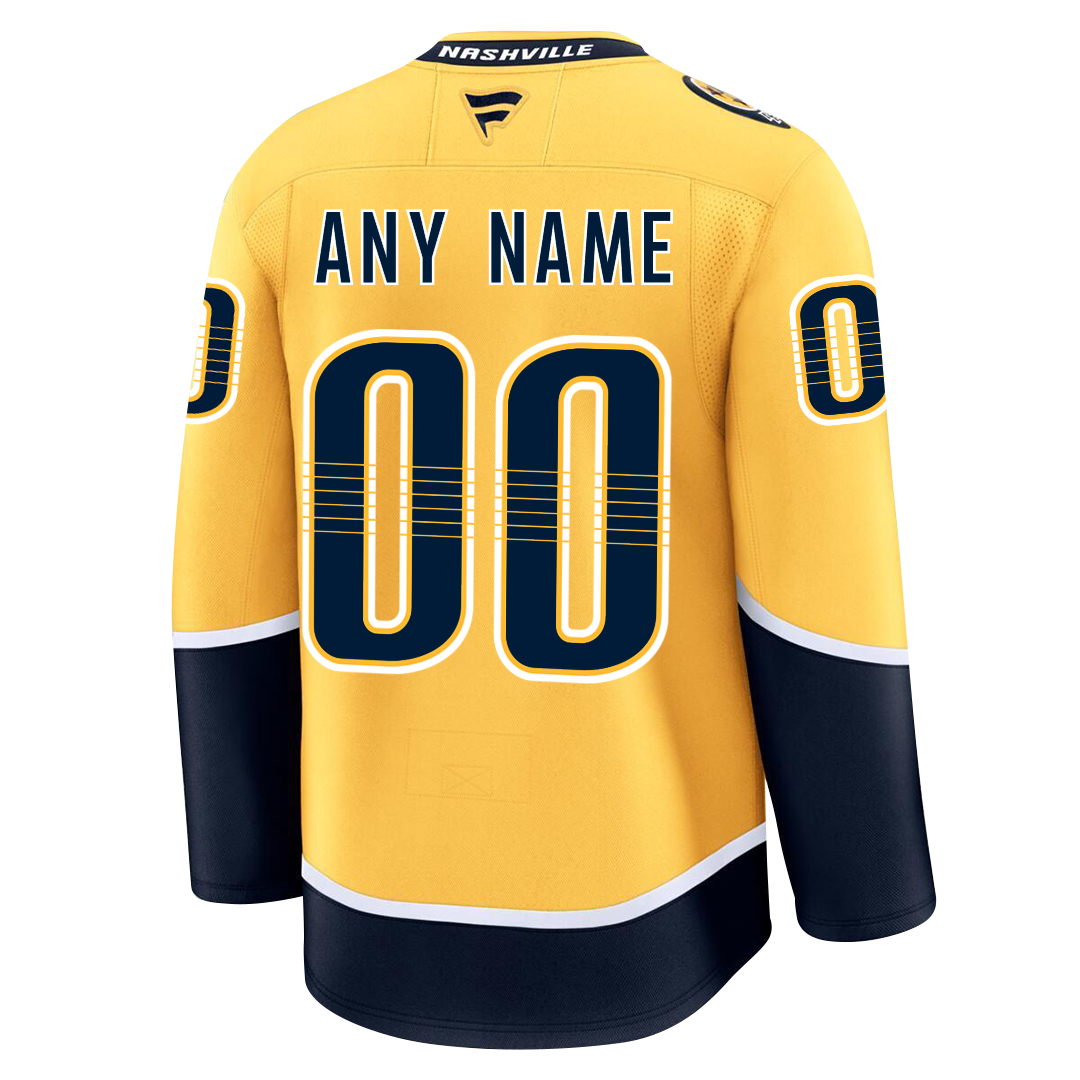 Customizable Nashville Predators 2024 Fanatics Premium Official NHL HOME Jersey Gorilla Fits