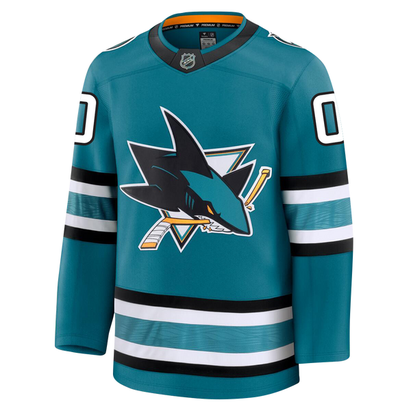 Customizable San Jose Sharks 2024 Fanatics Premium Official NHL HOME Jersey Gorilla Fits