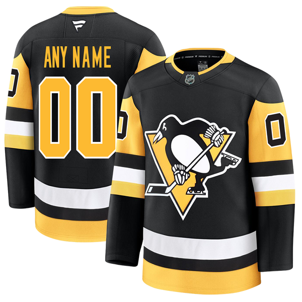 Customizable Pittsburgh Penguins 2024 Fanatics Premium Official NHL HOME Jersey Gorilla Fits