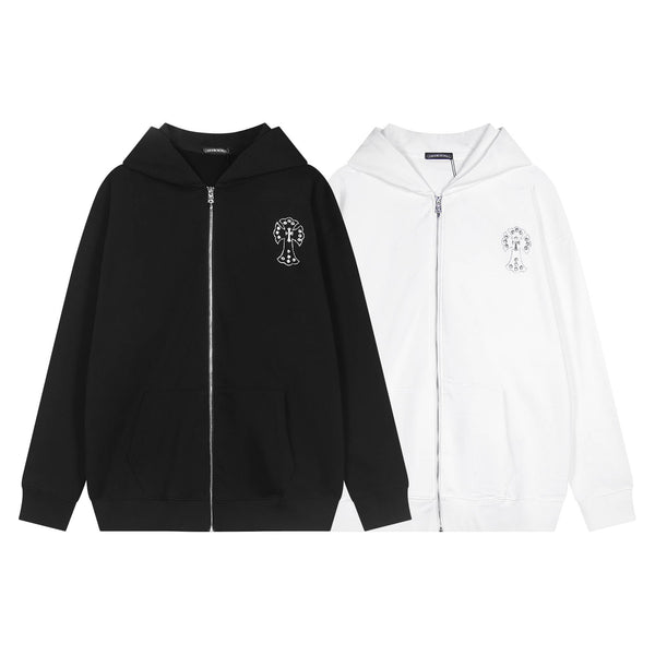 Luxury CHROME HEARTS  ZIP-UP Hoodie Chrome-Hearts