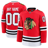 Customizable Chicago Blackhawks 2024 Fanatics Premium Official NHL HOME Jersey Gorilla Fits