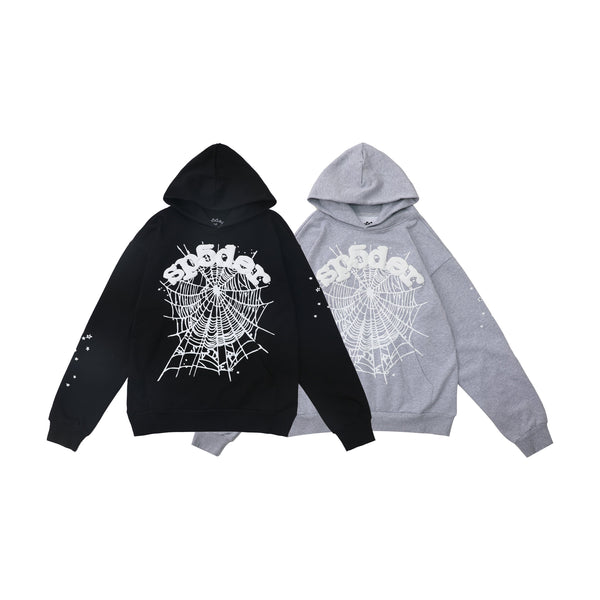 Sp5der OG Web Hoodie Black Sp5der