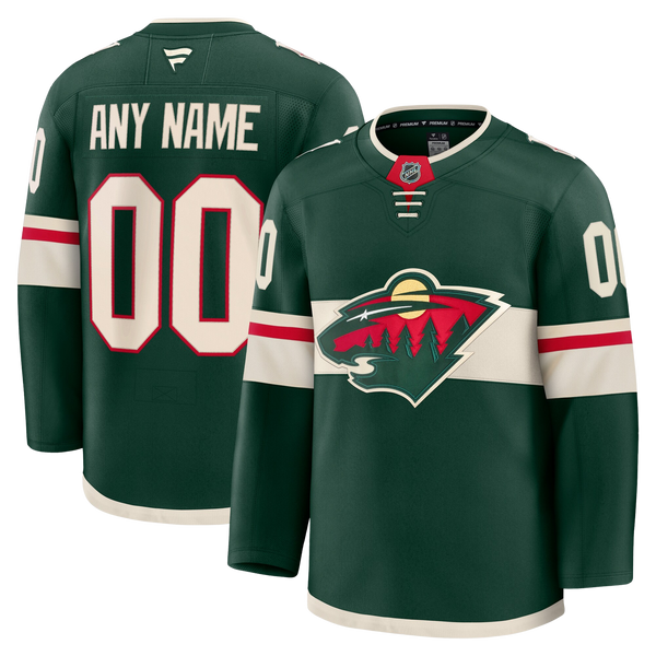 Customizable Minnesota Wild 2024 Fanatics Premium Official NHL HOME Jersey Gorilla Fits