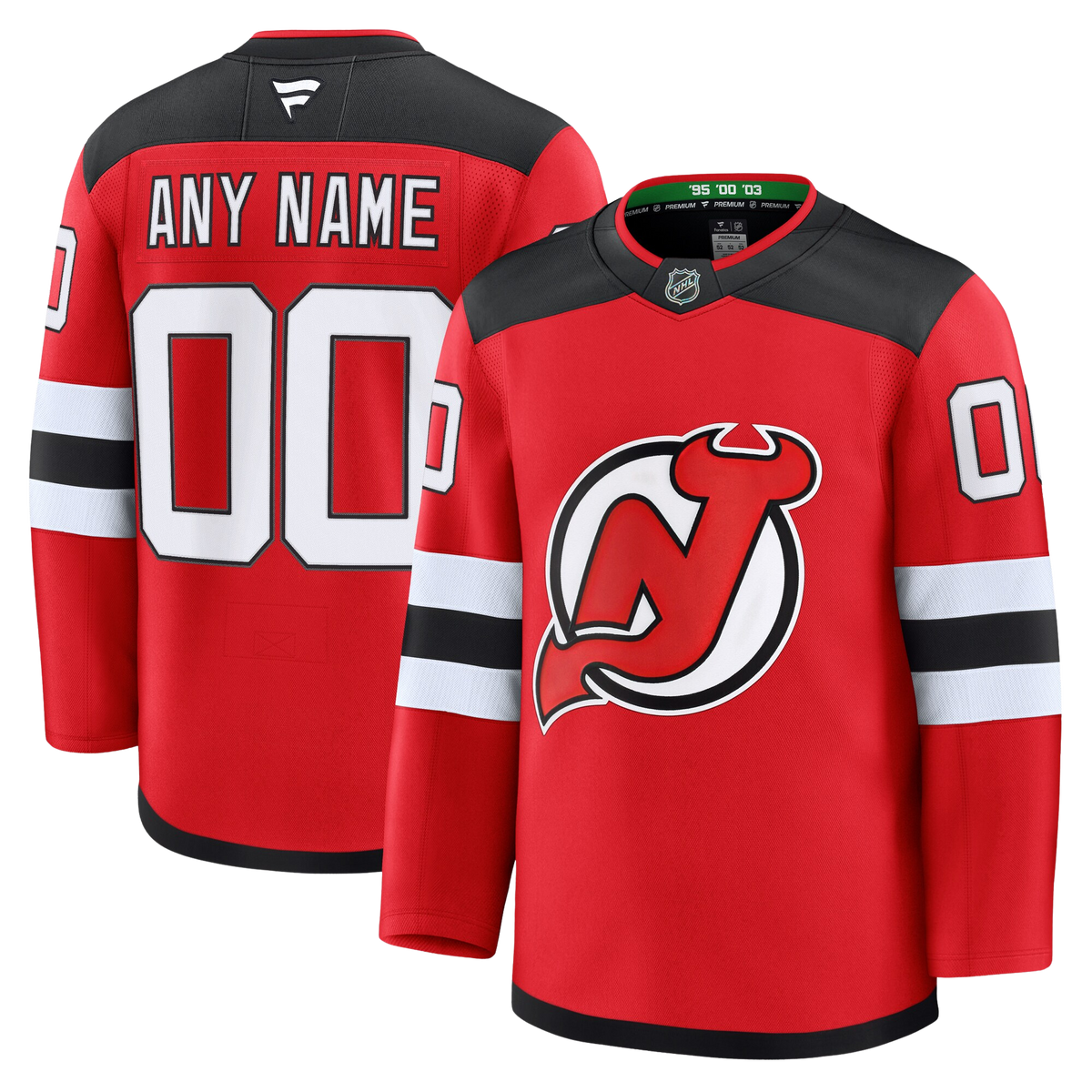 Customizable New Jersey Devils 2024 Fanatics Premium Official NHL HOME Jersey Gorilla Fits