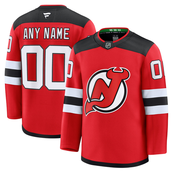 Customizable New Jersey Devils 2024 Fanatics Premium Official NHL HOME Jersey Gorilla Fits