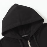 Chrome Hearts Rhinestone Horseshoe Hoodie - Black Gothic Streetwear Chrome-Hearts