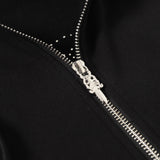 Chrome Hearts Rhinestone Horseshoe Hoodie - Black Gothic Streetwear Chrome-Hearts