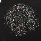 Chrome Hearts Colorful Rhinestone Hoodie - Black Gothic Street Sweatshirt Gorilla Fits