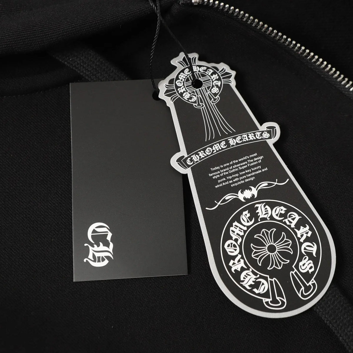 Chrome Hearts Colorful Rhinestone Hoodie - Black Gothic Street Sweatshirt Gorilla Fits