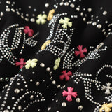 Chrome Hearts Colorful Rhinestone Hoodie - Black Gothic Street Sweatshirt Gorilla Fits