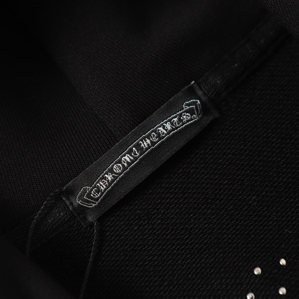 Chrome Hearts Rhinestone Cross Hoodie - Black Gothic Streetwear Chrome-Hearts