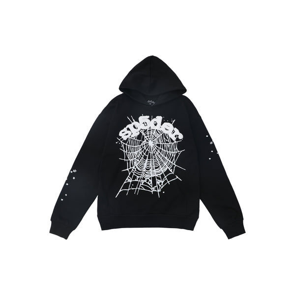 Sp5der OG Web Hoodie Black Sp5der