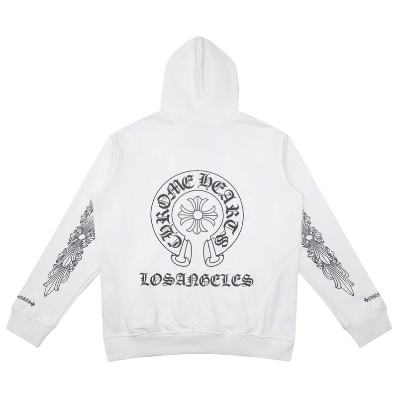 Luxury CHROME HEARTS  Horseshoe ZIP-UP Hoodie Gorilla Fits