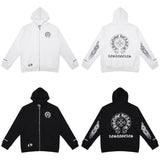 Luxury CHROME HEARTS  Horseshoe ZIP-UP Hoodie Gorilla Fits