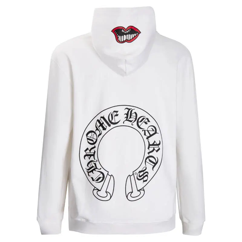 CHROME HEARTS  Horseshoe mouth Hoodie Gorilla Fits