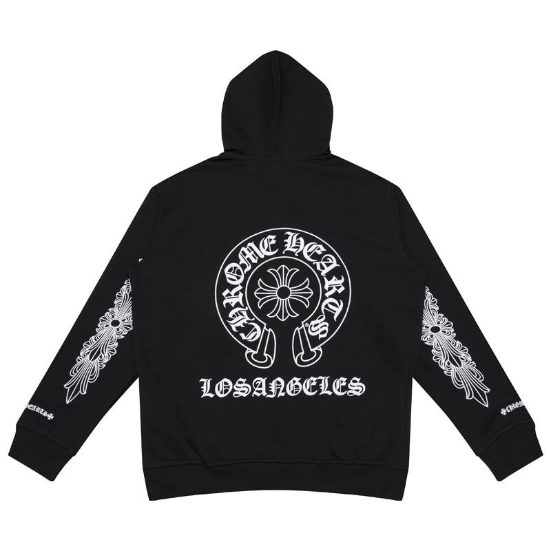 Luxury CHROME HEARTS  Horseshoe ZIP-UP Hoodie Gorilla Fits