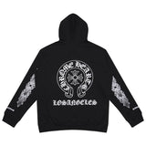 Luxury CHROME HEARTS  Horseshoe ZIP-UP Hoodie Gorilla Fits