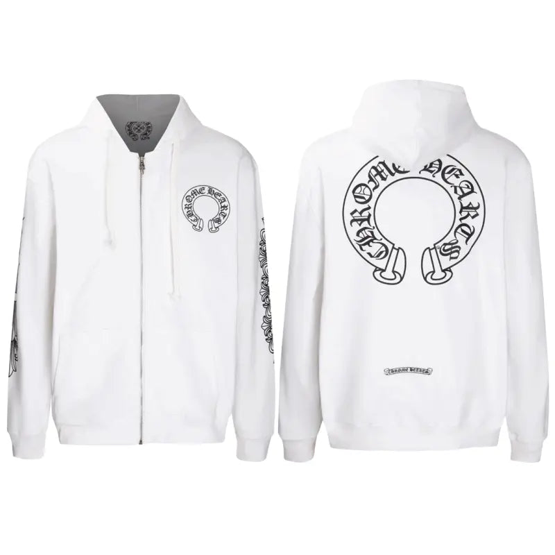 CHROME HEARTS classic Horseshoe ZIP-UP Hoodie Gorilla Fits