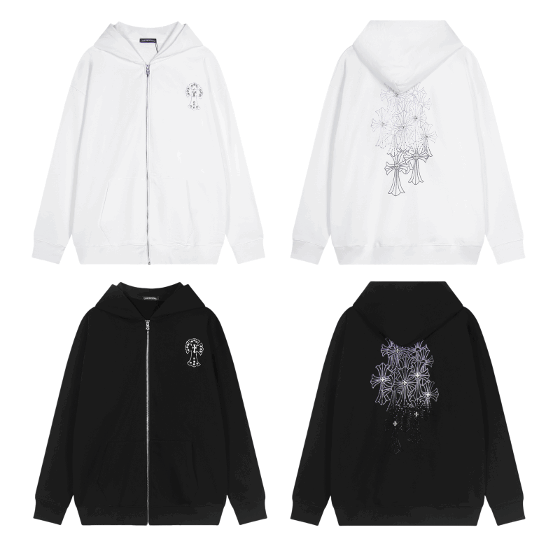 Luxury CHROME HEARTS  ZIP-UP Hoodie Chrome-Hearts