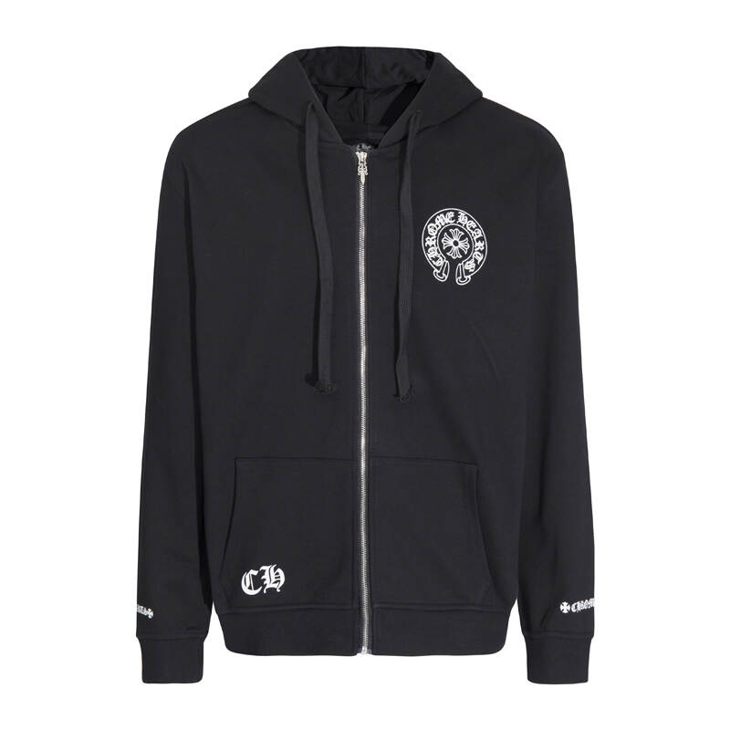 Luxury CHROME HEARTS  Horseshoe ZIP-UP Hoodie Gorilla Fits