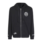 Luxury CHROME HEARTS  Horseshoe ZIP-UP Hoodie Gorilla Fits