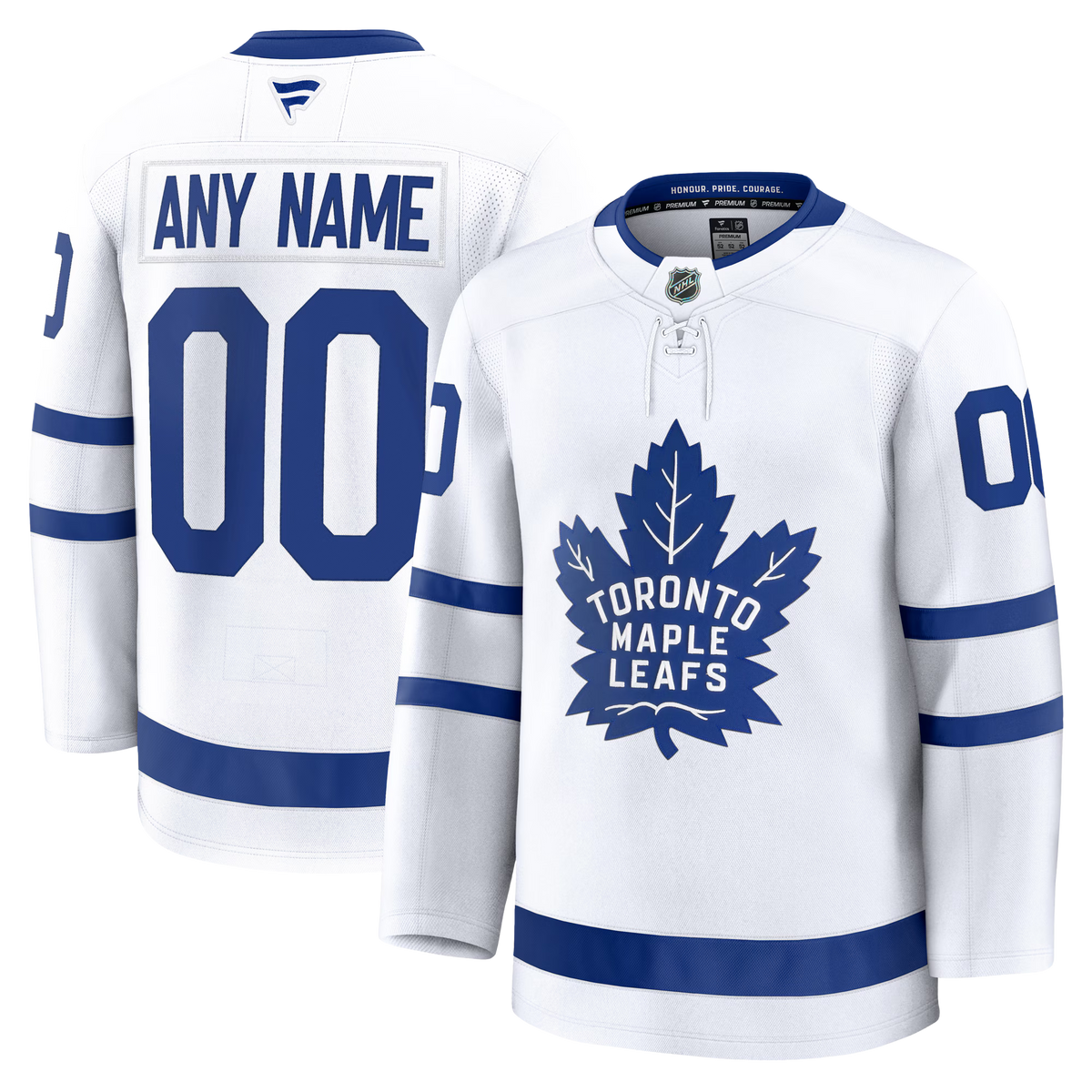 Customizable Toronto Maple Leafs 2024 Fanatics Premium Official NHL AWAY Jersey Gorilla Fits