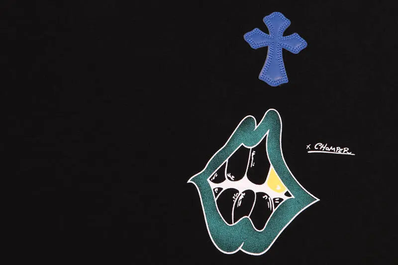 CHROME HEARTS  Cross Print Hoodie Gorilla Fits