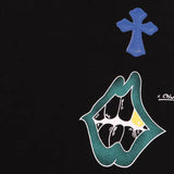 CHROME HEARTS  Cross Print Hoodie Gorilla Fits