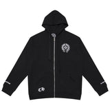 Luxury CHROME HEARTS  Horseshoe ZIP-UP Hoodie Gorilla Fits