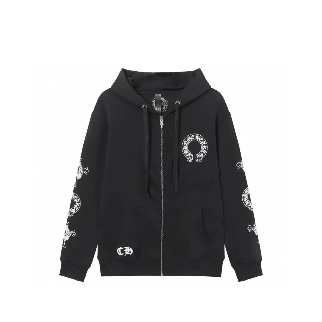 Chrome Hearts Hoodie - Black Street Style Logo print Chrome-Hearts