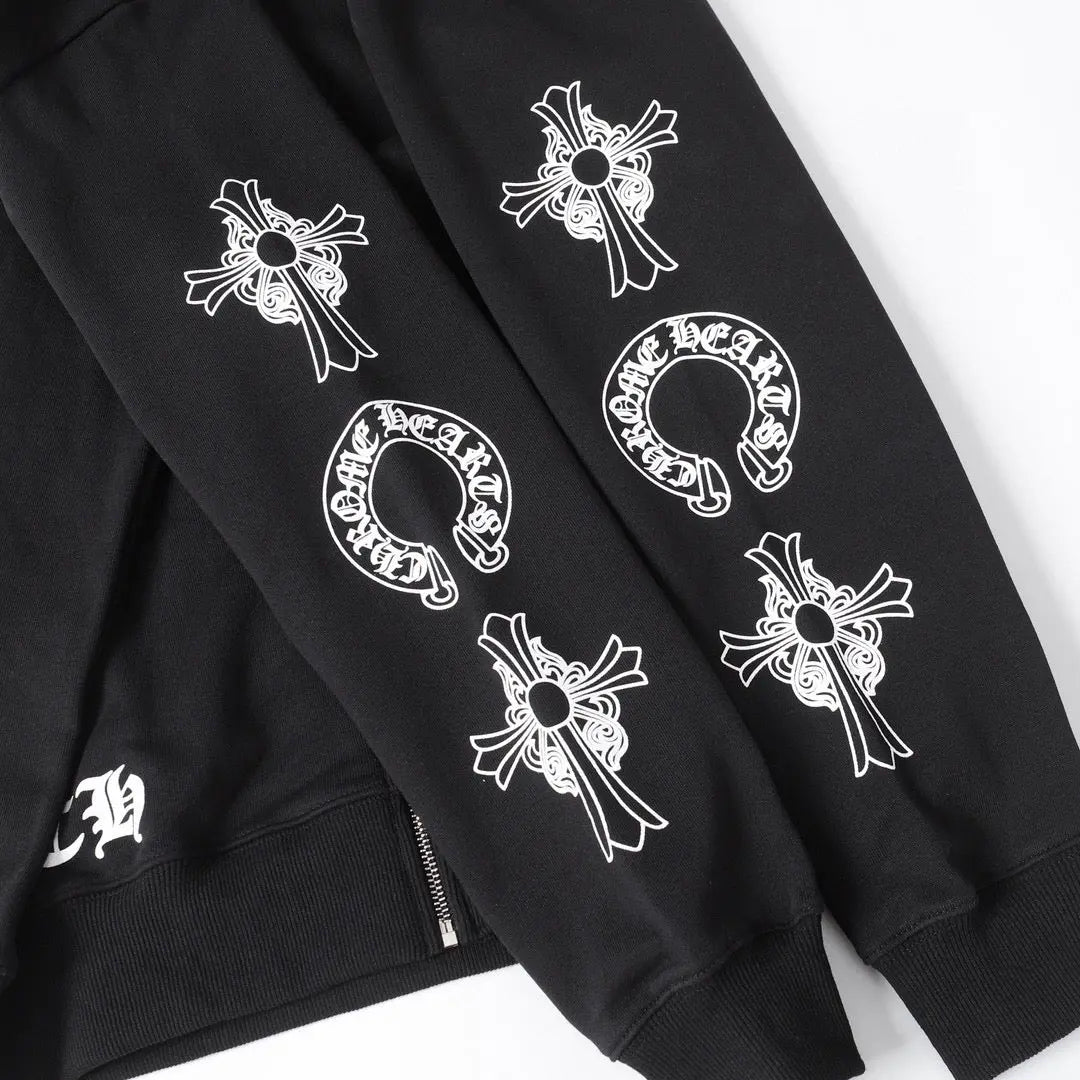 Chrome Hearts Hoodie - Black Street Style Logo print Chrome-Hearts