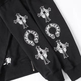 Chrome Hearts Hoodie - Black Street Style Logo print Chrome-Hearts