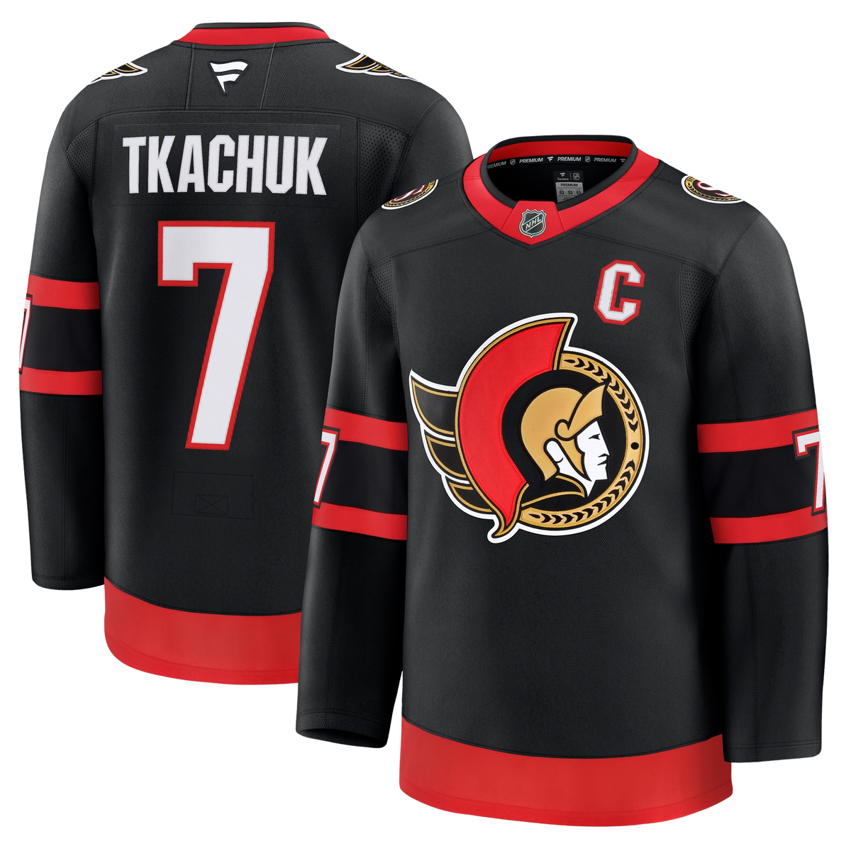 Brady Tkachuk Ottawa Senators Fanatics Premium Home Jersey Gorilla Fits