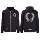 CHROME HEARTS classic Horseshoe ZIP-UP Hoodie Gorilla Fits