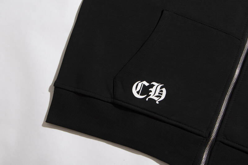 Luxury CHROME HEARTS  Horseshoe ZIP-UP Hoodie Gorilla Fits