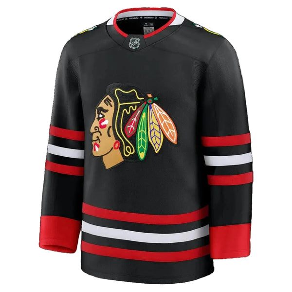 Customizable Black Chicago Blackhawks 2024 Fanatics Premium Official NHL Alternate Jersey
