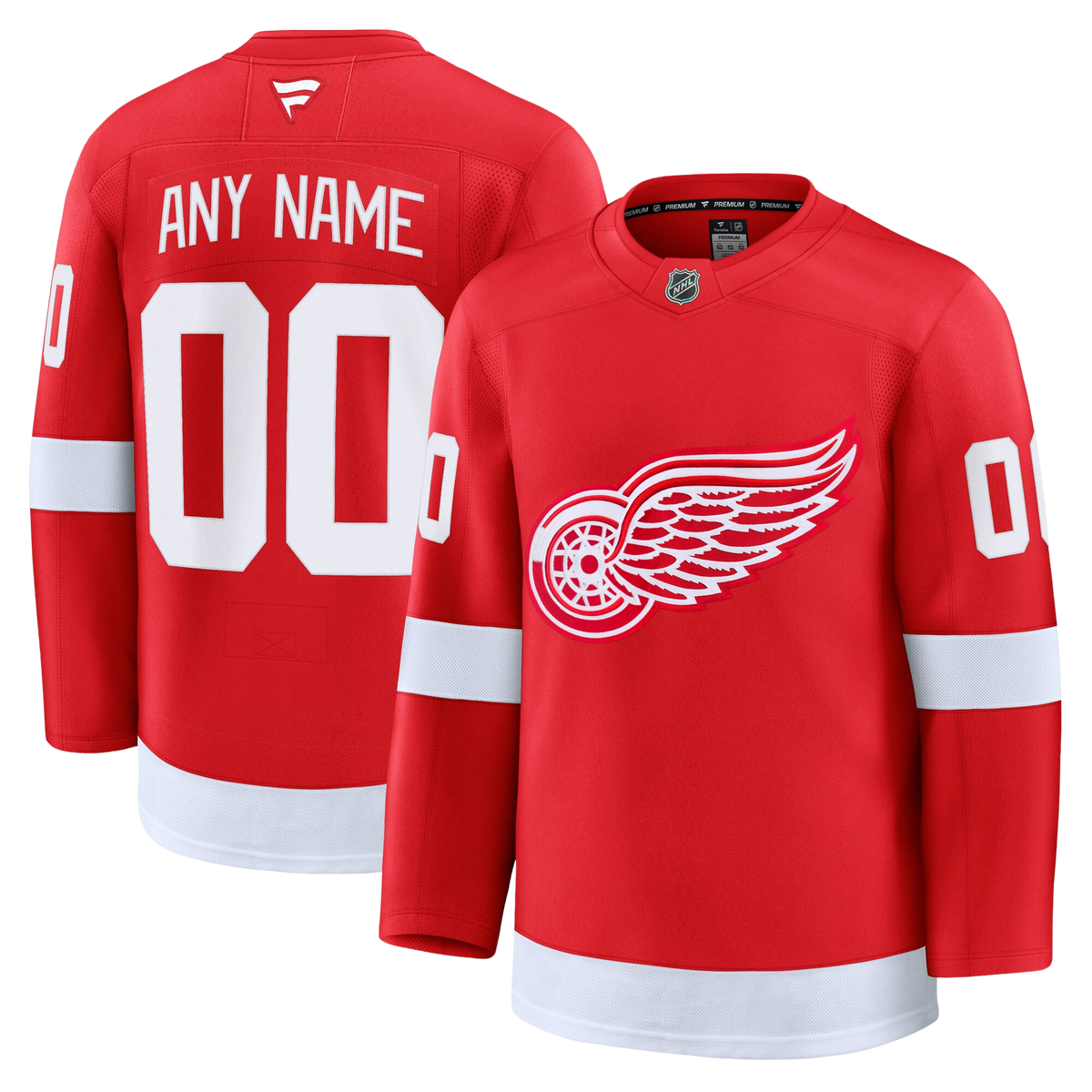 Customizable Detroit Red Wings 2024 Fanatics Premium Official NHL HOME Jersey Gorilla Fits
