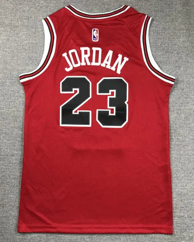 All MICHAEL JORDAN NBA Chicago Bulls Jersey - Junior/youth - Black stripped White & Red Options/ nba jersey Gorilla fits