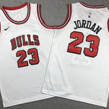 All MICHAEL JORDAN NBA Chicago Bulls Jersey - Junior/youth - Black stripped White & Red Options/ nba jersey Gorilla fits