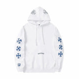CHROME HEARTS Horseshoe Hoodie White Gorilla Fits