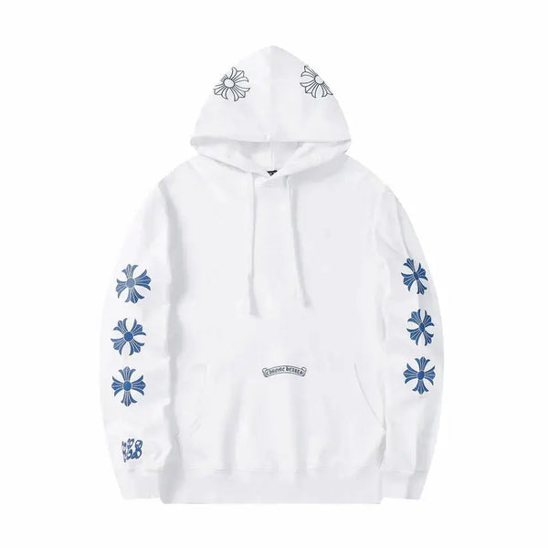 CHROME HEARTS Horseshoe Hoodie White Gorilla Fits