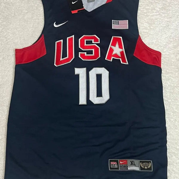 USA Kobe Bryant #10 US Basketball Jersey- White & Black Options/ nba jersey.Adult Men size. Gorilla fits