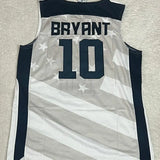 USA Kobe Bryant #10 US Basketball Jersey- White & Black Options/ nba jersey.Adult Men size. Gorilla fits