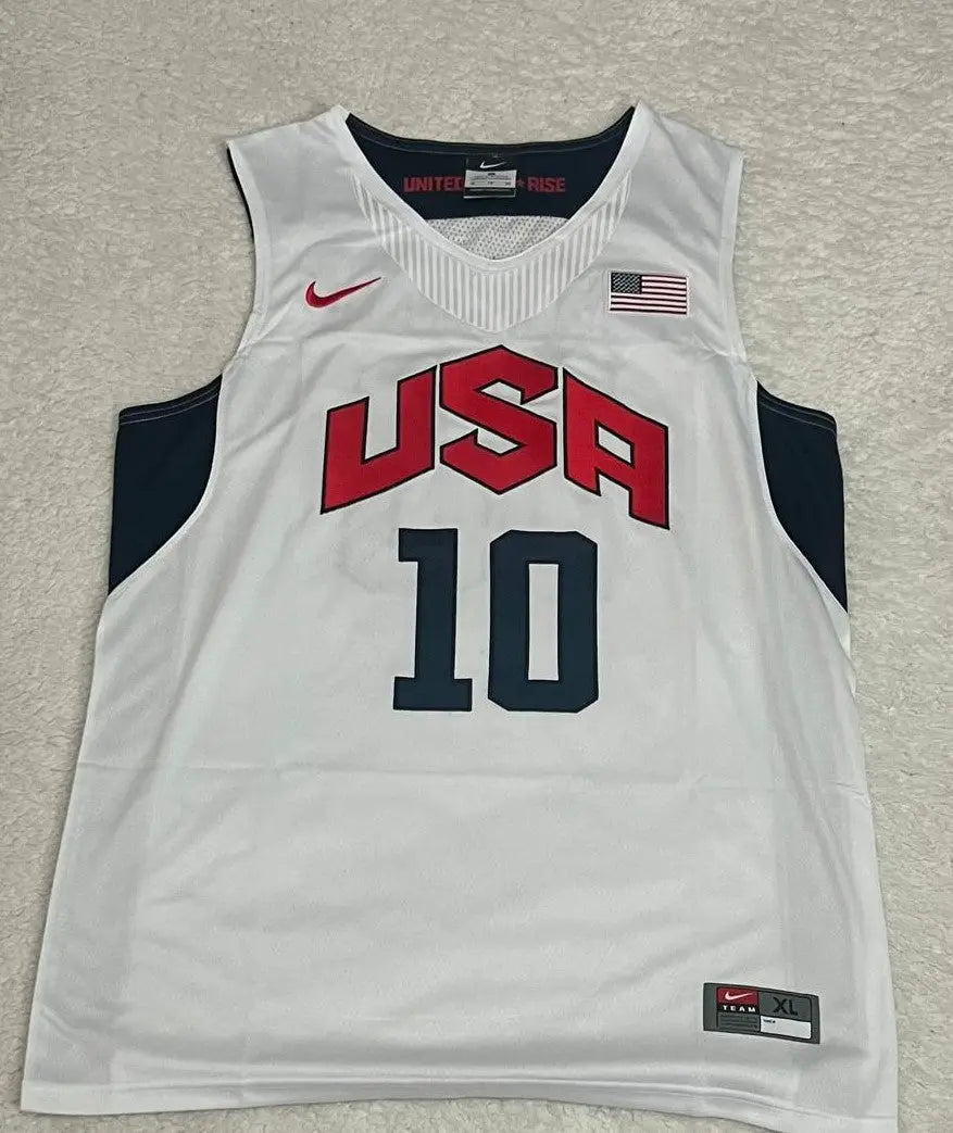 USA Kobe Bryant #10 US Basketball Jersey- White & Black Options/ nba jersey.Adult Men size. Gorilla fits