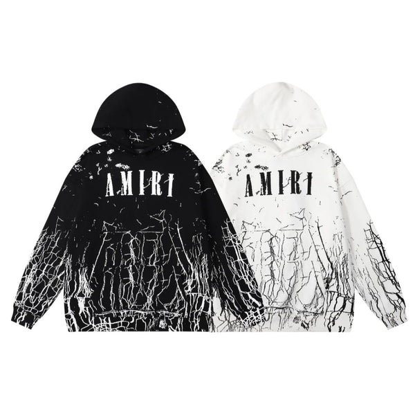 Amiri Cracked Sweatpants in White and Black Options hoodie/ pullover Gorilla fits